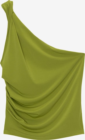 Top di Pull&Bear in verde: frontale