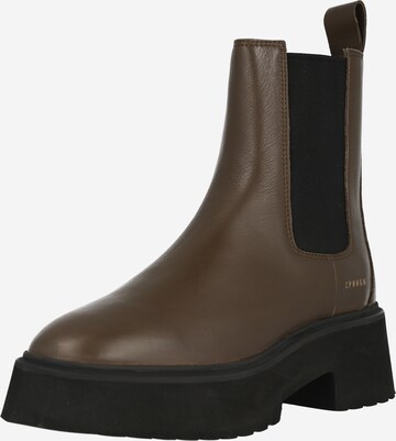 Copenhagen Chelsea boots in Groen: voorkant