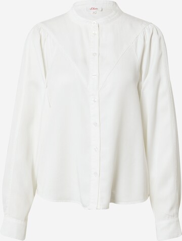 s.Oliver Blouse in Wit: voorkant