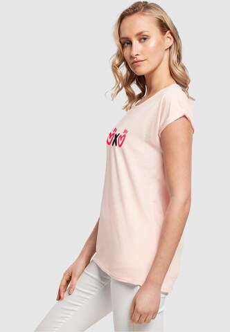 Merchcode T-Shirt 'Valentines Day - XOXO' in Pink