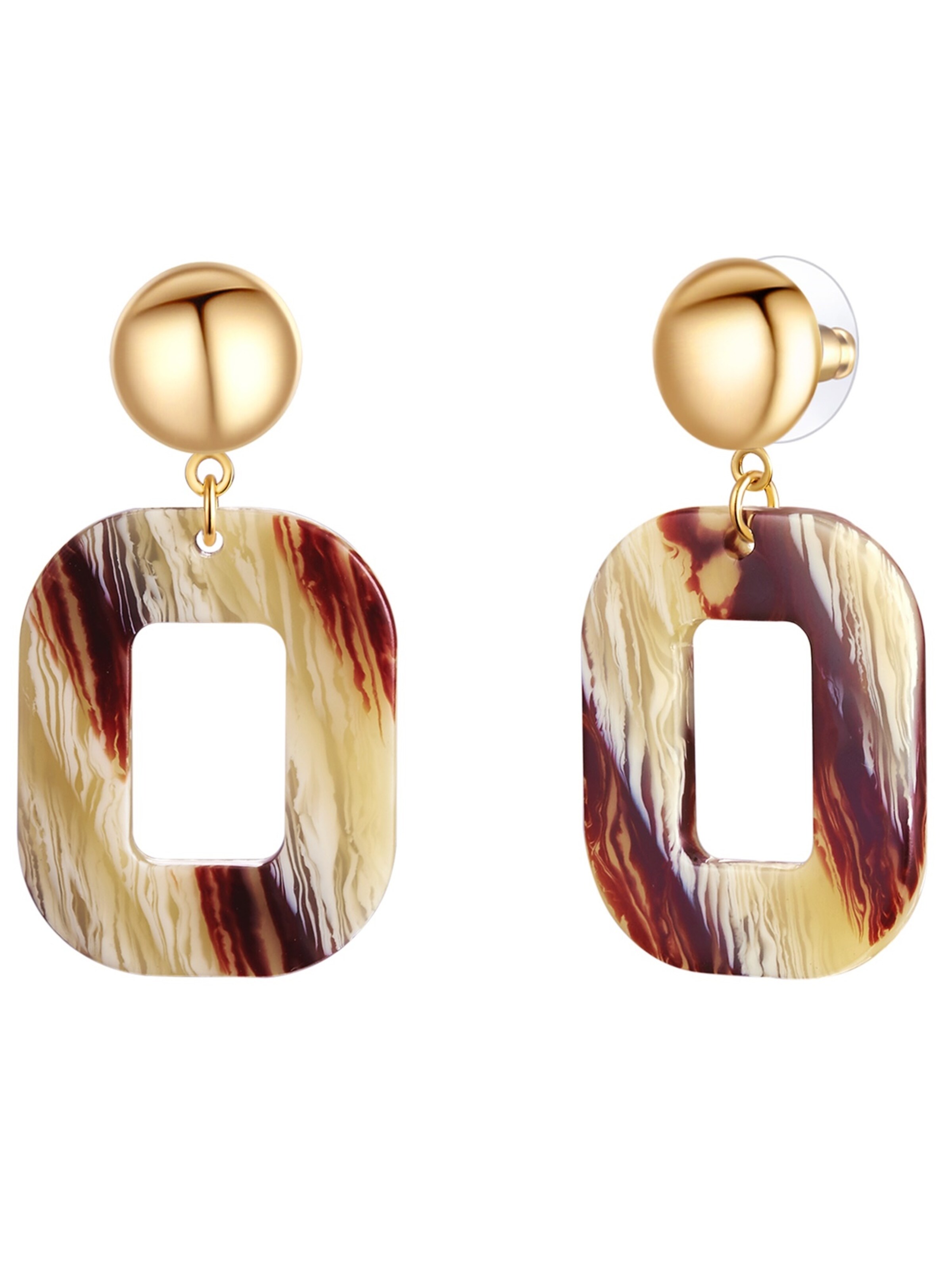 Orecchini Lulu & Jane di colore oro / rosso vino, Visualizzazione prodotti