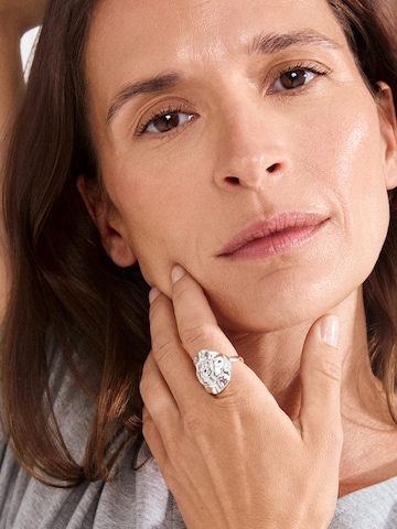 Anello ' Haze ' di Pilgrim in argento: frontale