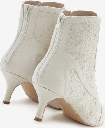 LASCANA Lace-Up Ankle Boots in White