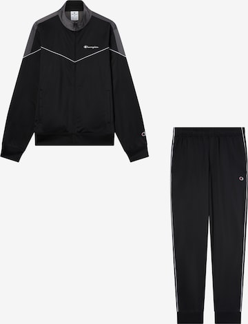 Champion Authentic Athletic Apparel Тренировочный костюм в Черный: спереди