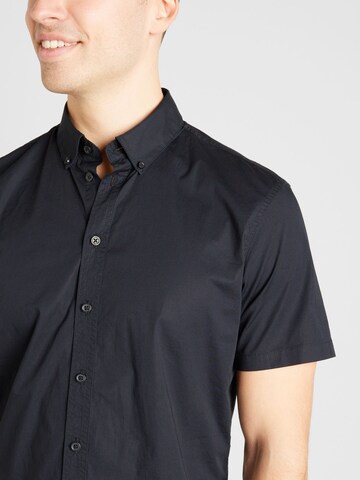 BLEND Slim fit Button Up Shirt in Black