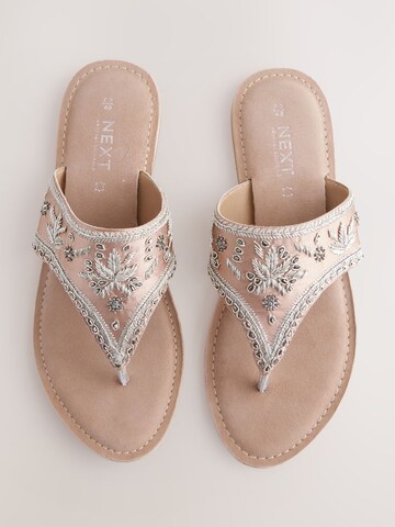 Next T-bar sandals 'Forever Comfort' in Beige