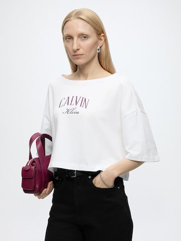 balts Calvin Klein Jeans T-Krekls