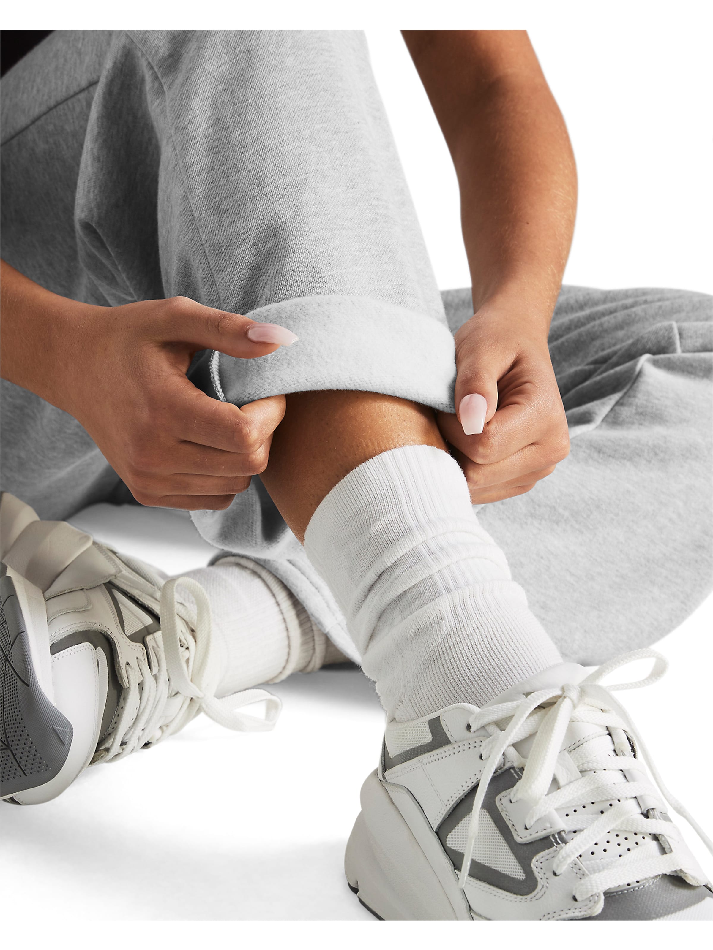 UNDER ARMOUR Regular Broek ' UA Rival Flc ' in Grijs