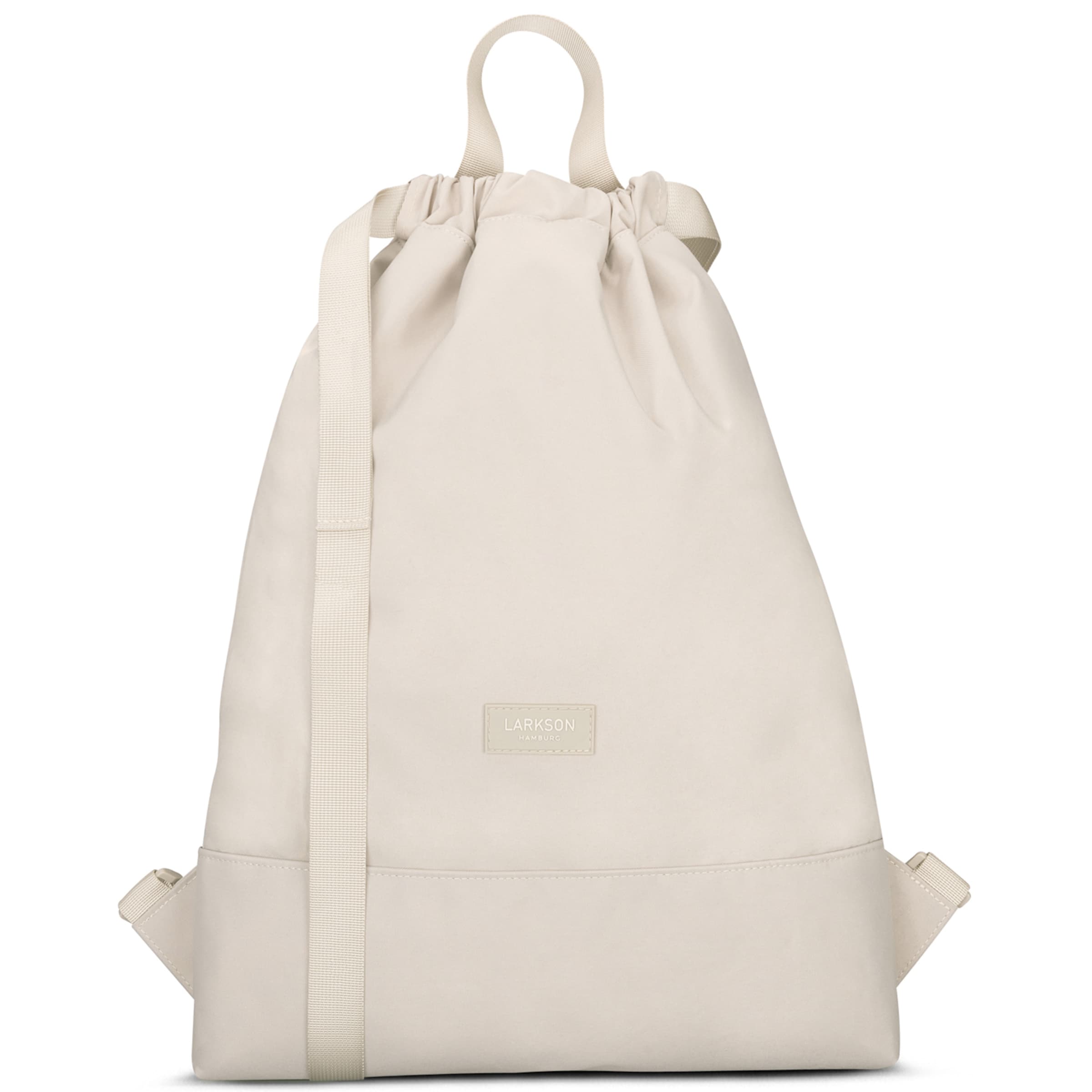 LARKSON Turnbeutel 'No 7' in Beige: Vorderseite
