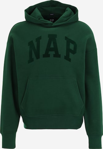 Sweat-shirt 'NAP' GAP en vert : devant