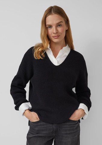 Pull-over s.Oliver en noir : devant