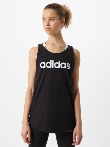 ADIDAS SPORTSWEAR Αθλητικό τοπ 'Essentials' σε μαύρο: μπροστά