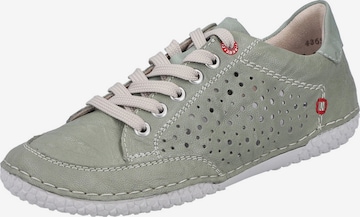 Rieker Urheilulliset nauhakengät värissä vihreä: etupuoli