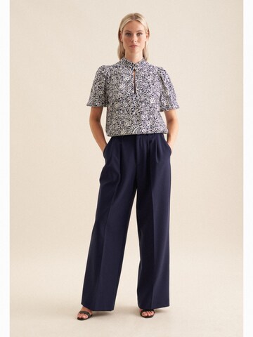 SEIDENSTICKER Blouse 'Schwarze Rose' in Blue