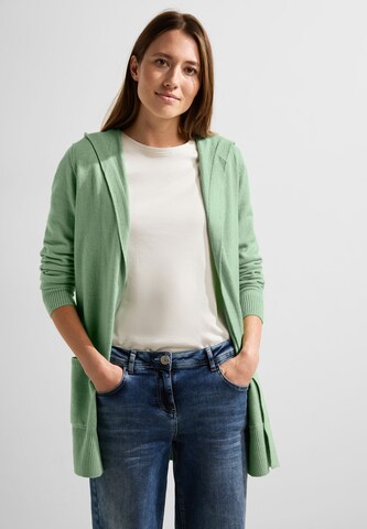 CECIL Knit Cardigan in Green: front