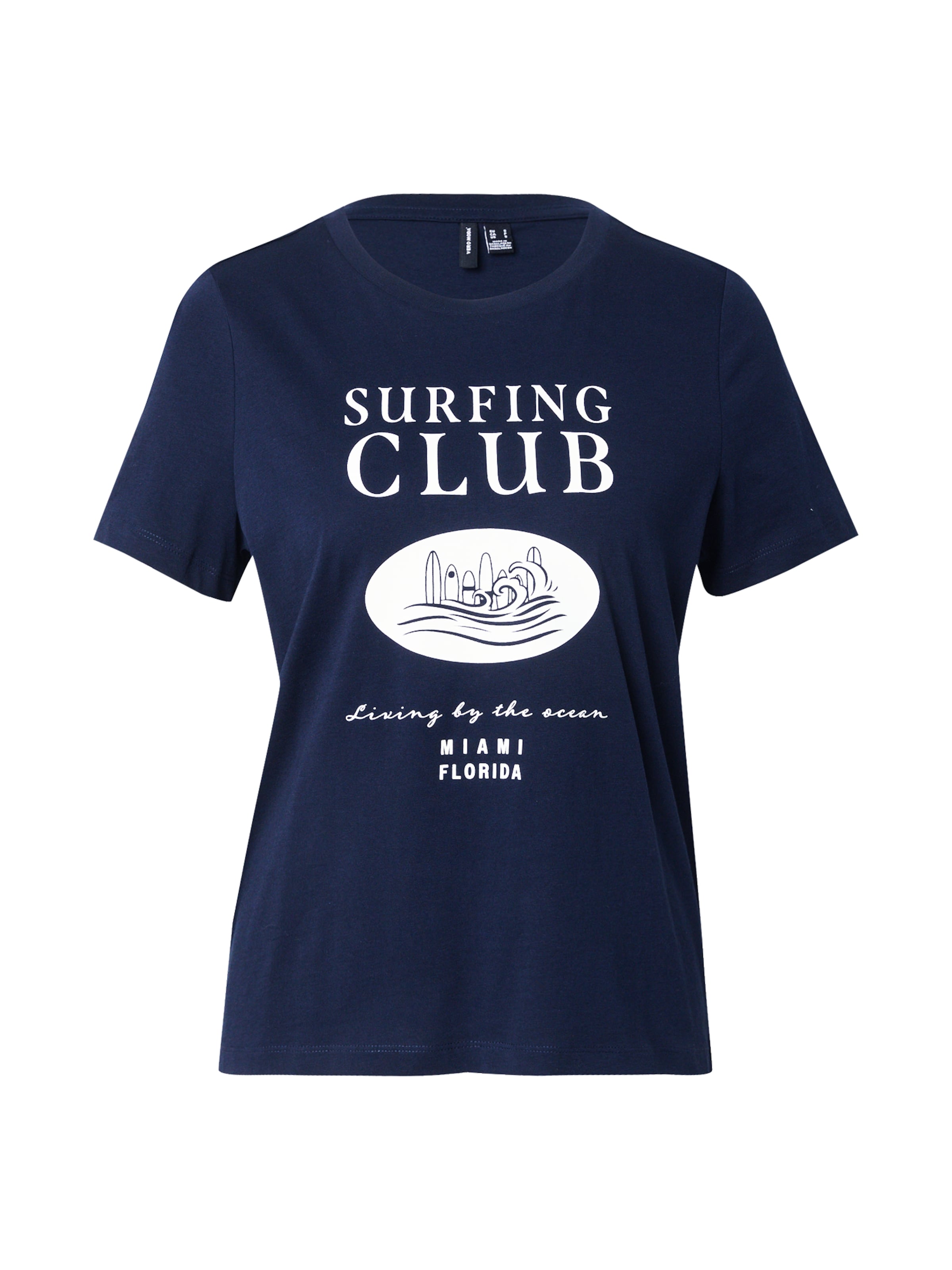 zils VERO MODA T-Krekls 'VMDINA OLLY': no priekšpuses