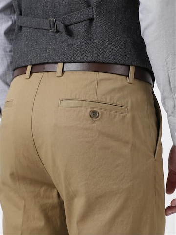 ALLTHEMEN Regular Pleat-Front Pants 'Stofffall' in Green