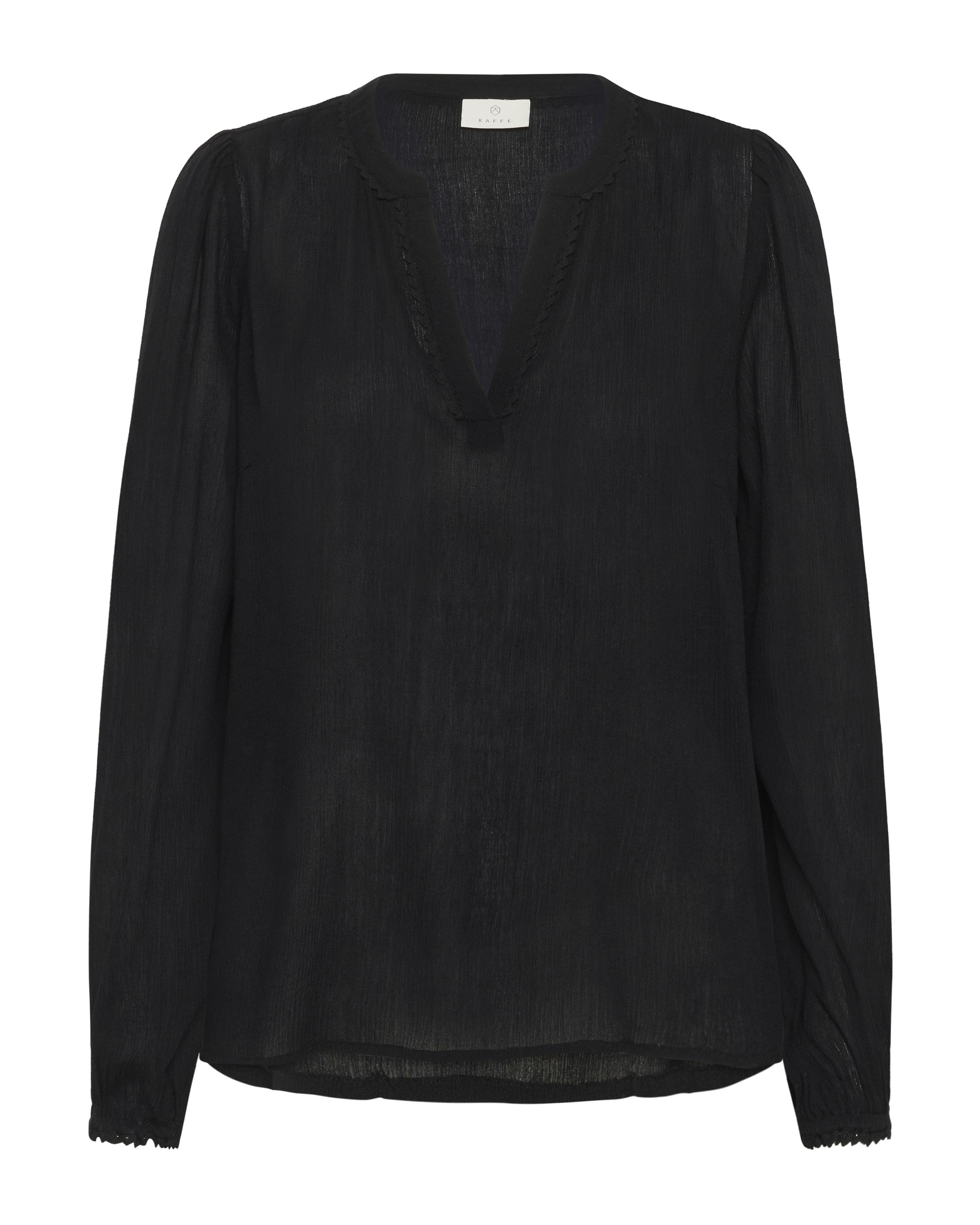 Kaffe - Blusa 'KANo' em preto: frente