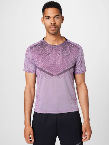 NIKE - Camisa funcionais em roxo: frente