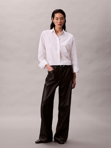 Calvin Klein Jeans Широкий Штаны в Черный: спереди
