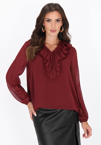 faina - Blusa en rojo: frente