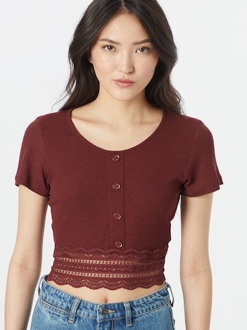 T-shirt 'Carin' ABOUT YOU en marron : devant