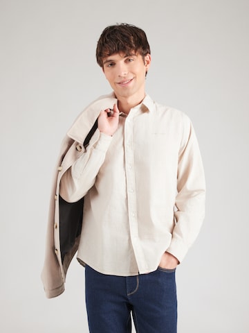 Pepe Jeans - Ajuste regular Camisa en beige: frente