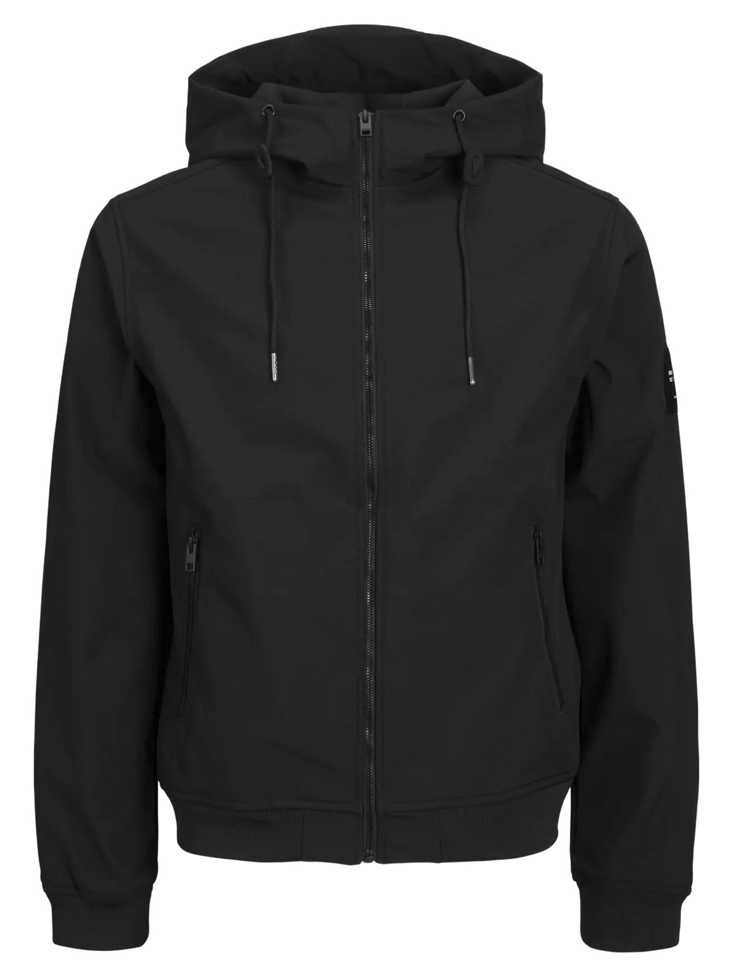 JACK & JONES Übergangsjacke 'Basic'‌‌ in Schwarz: Vorderseite