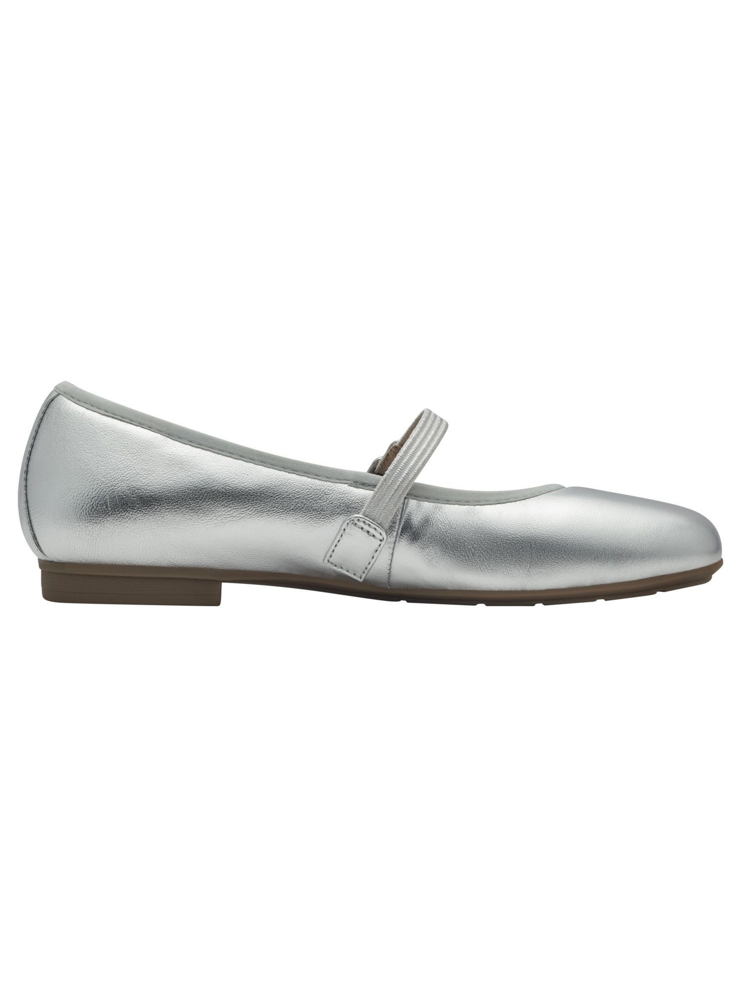 Ballerines à lanières Tamaris en argent