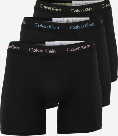 Calvin Klein Underwear Dolge spodnjice | svetlo modra / svetlo rumena / svetlo rdeča / črna barva, Prikaz izdelka