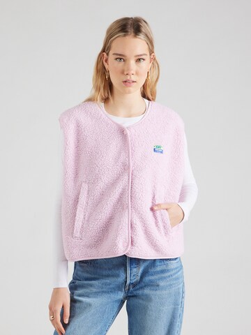Gilet 'HOKTOWN' di AMERICAN VINTAGE in rosa: frontale