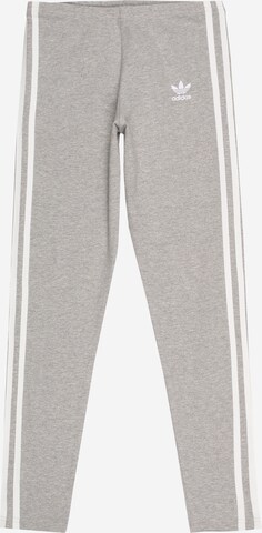 ADIDAS ORIGINALS - Skinny Leggings 'Adicolor' em cinzento: frente