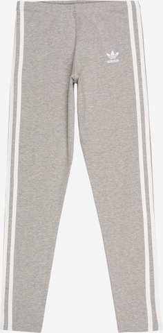 Skinny Leggings 'Adicolor' de la ADIDAS ORIGINALS pe gri: față