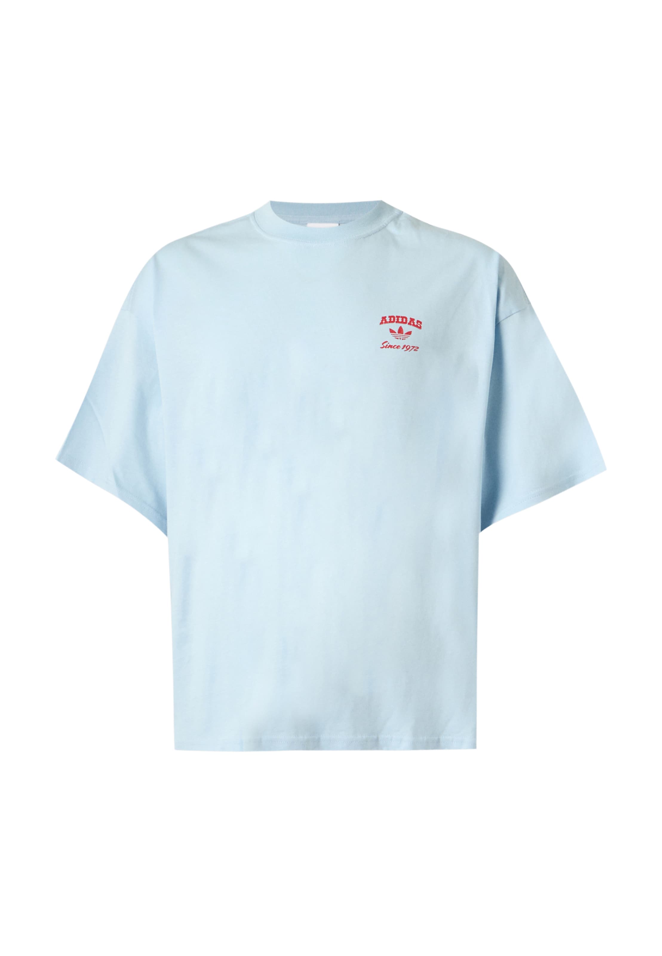 ADIDAS ORIGINALS T-Shirt in XS in himmelblau / kirschrot, Produktansicht