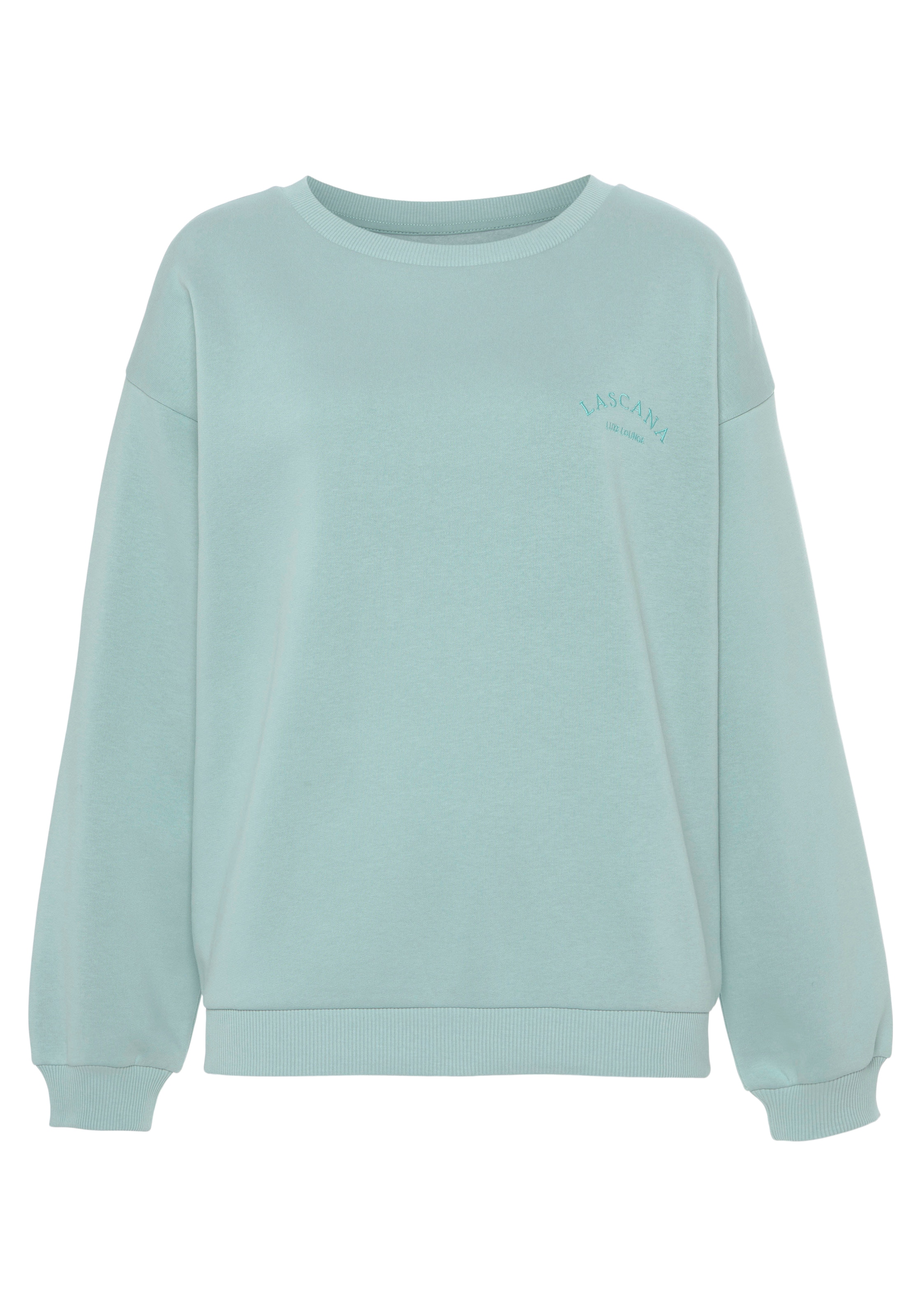 LASCANA Sweatshirt in Green: front