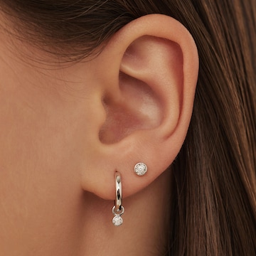 Boucles d'oreilles Isabel Bernard en argent : devant