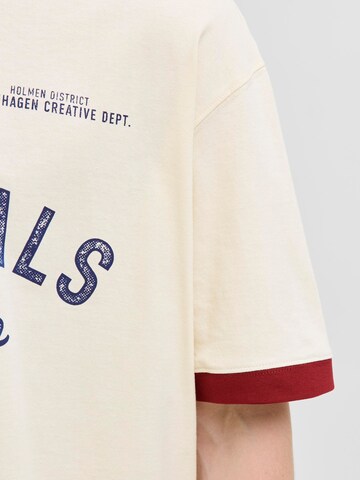JACK & JONES T-Shirt in Beige