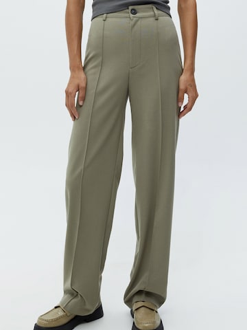 Regular Pantalon à plis Pull&Bear en beige