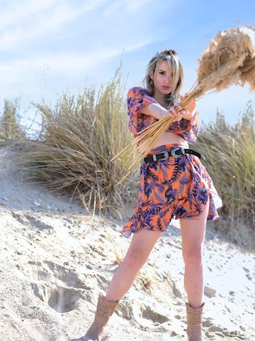 Hobo Sapiens Rok 'Nurul mini skirt' in Oranje