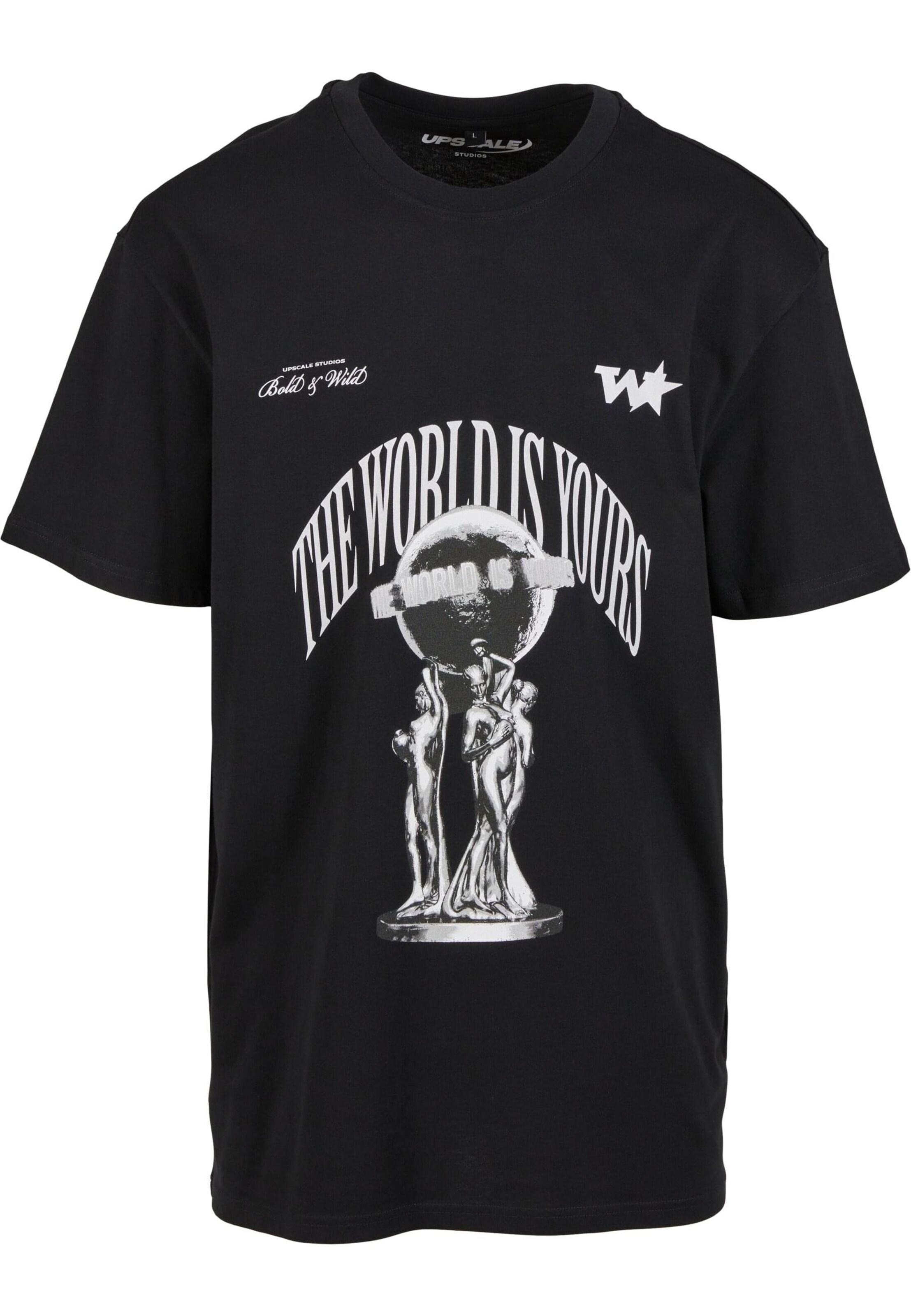 Mister Tee Shirt 'Your World' in Schwarz: Vorderseite