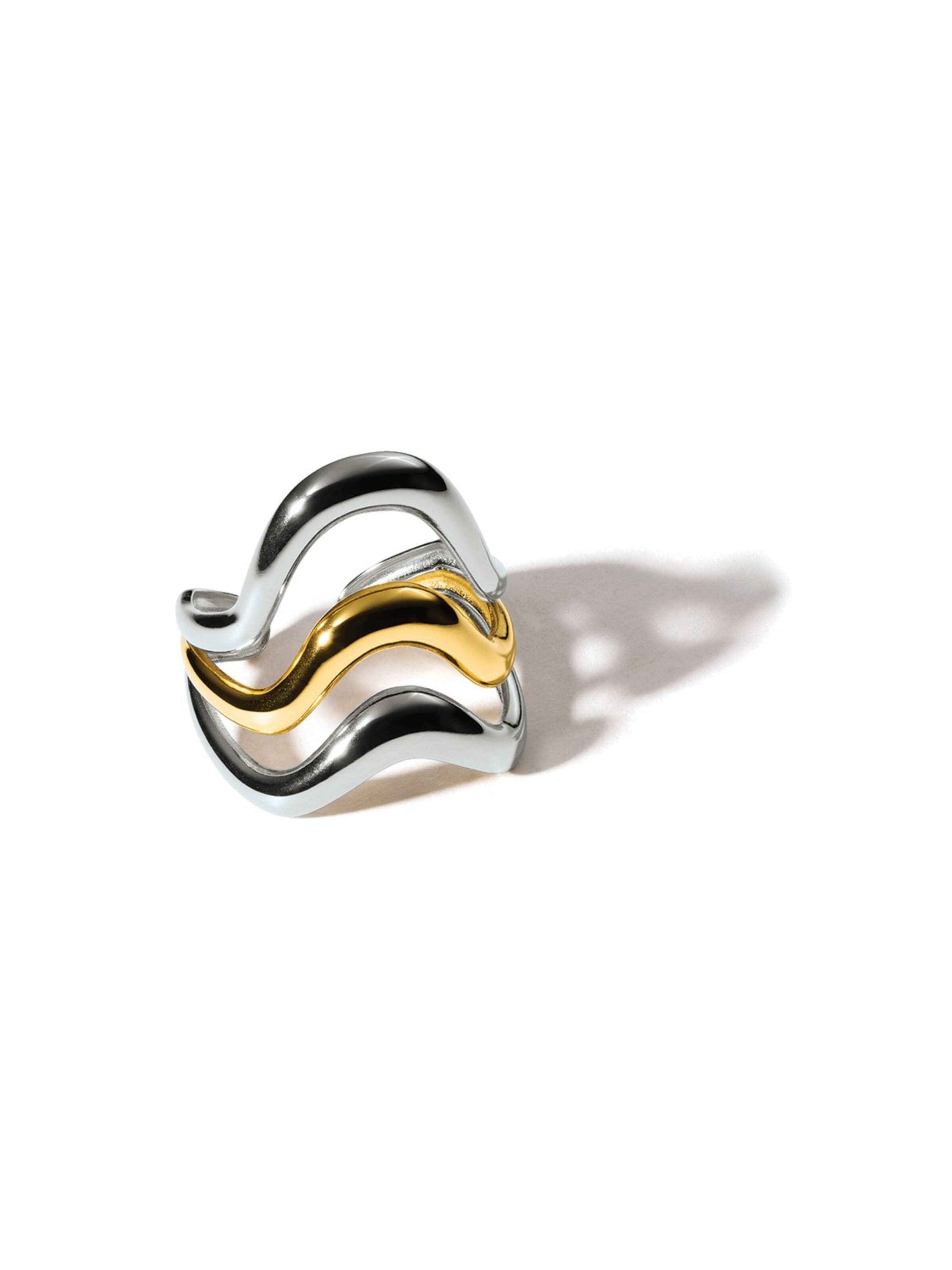 hiBALI Ring 'Layer Ring'‌‌‌‌‌‌‌‌ in Mischfarben: Vorderseite