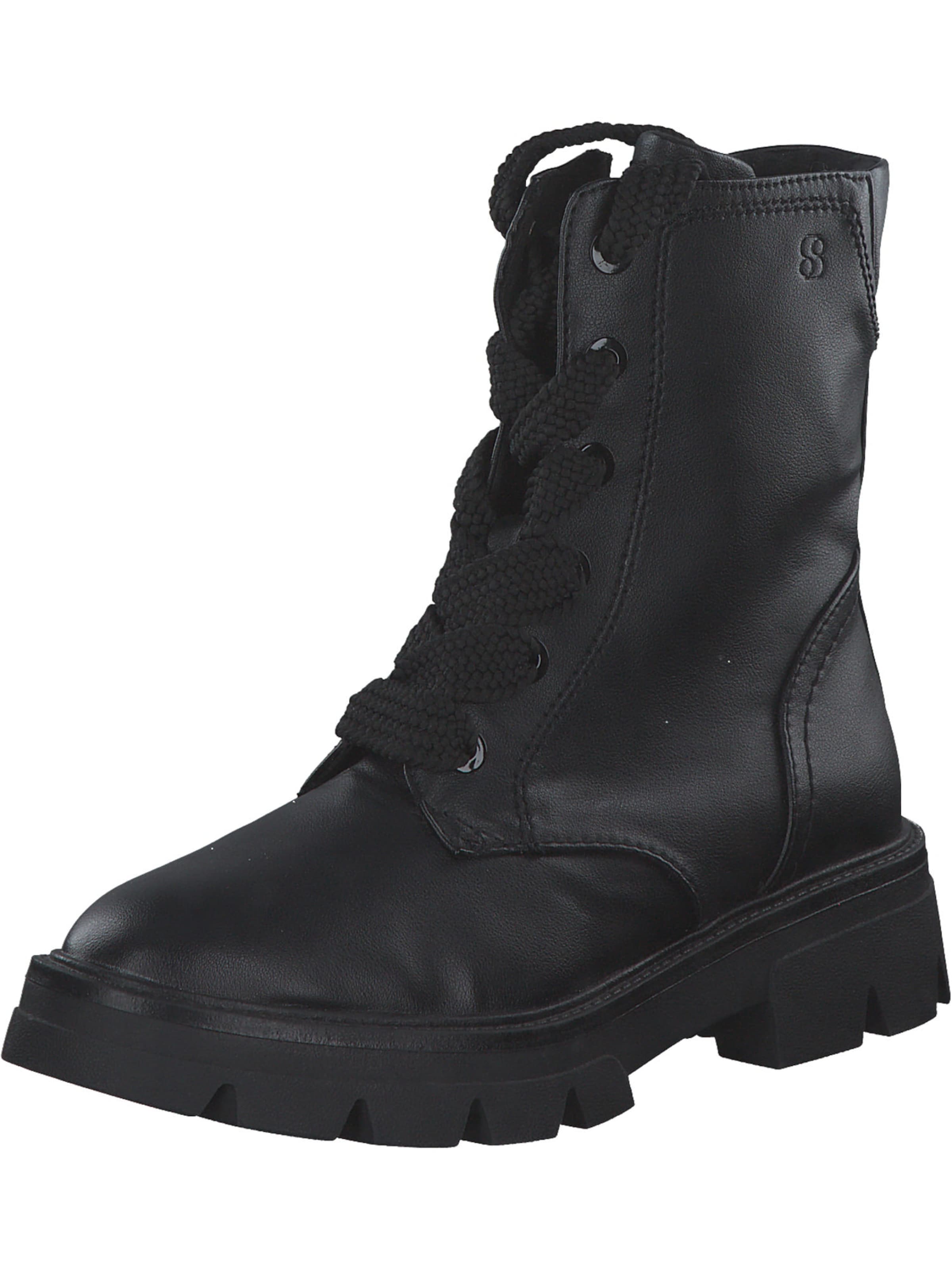 s.Oliver Enkellaarsjes in Zwart: voorkant