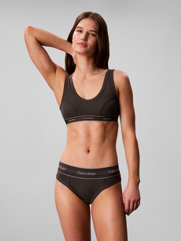 Bustier Soutien-gorge Calvin Klein en gris : devant