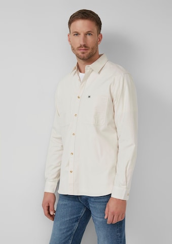 s.Oliver Regular fit Overhemd in Beige