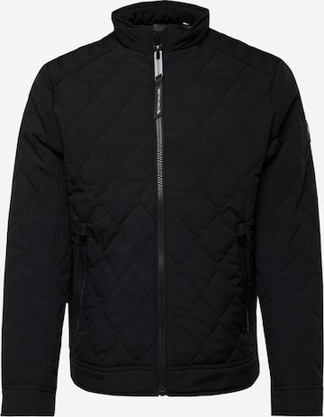 TOM TAILOR Between-Season Jacket in Black: front