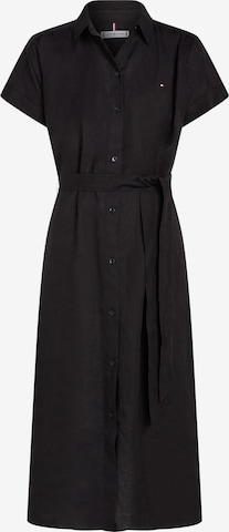 Rochie tip bluză 'ESS' de la TOMMY HILFIGER pe negru: față