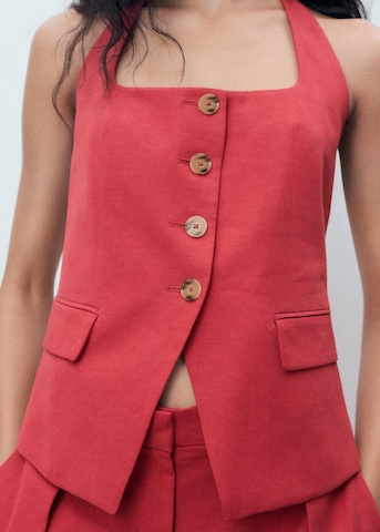 MANGO Suit Vest 'Olivia' in Red
