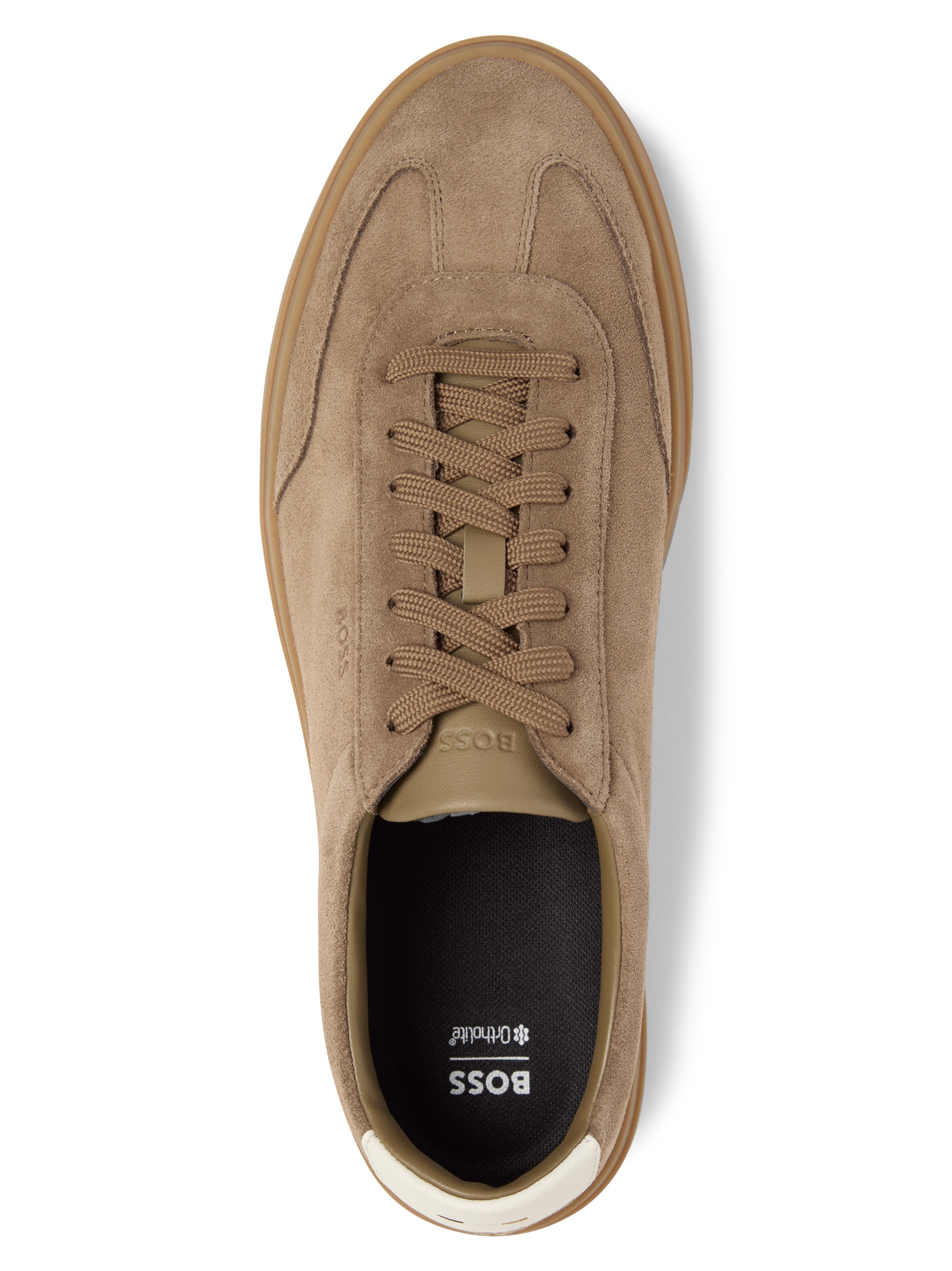 BOSS Sneakers laag in Beige