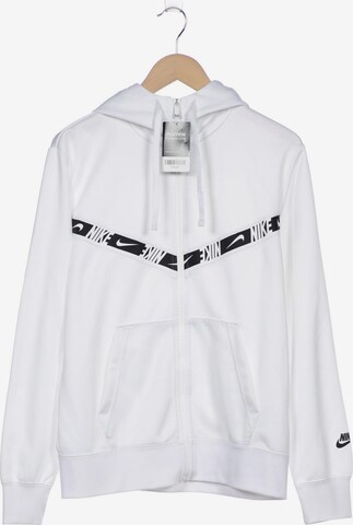NIKE Sweatshirt & Zip-Up Hoodie in M in White: front