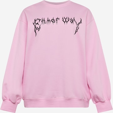 Public Desire Curve - Sweatshirt em rosa: frente